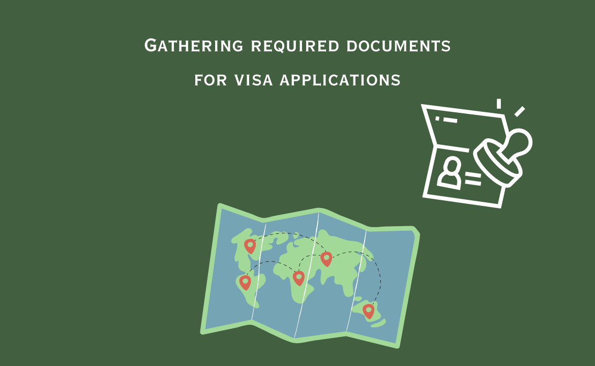 Assistance with gathering required documents for visa applications