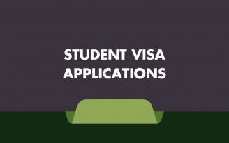 Providing information on visa options for international students