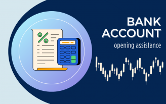 Bank account opening assistance